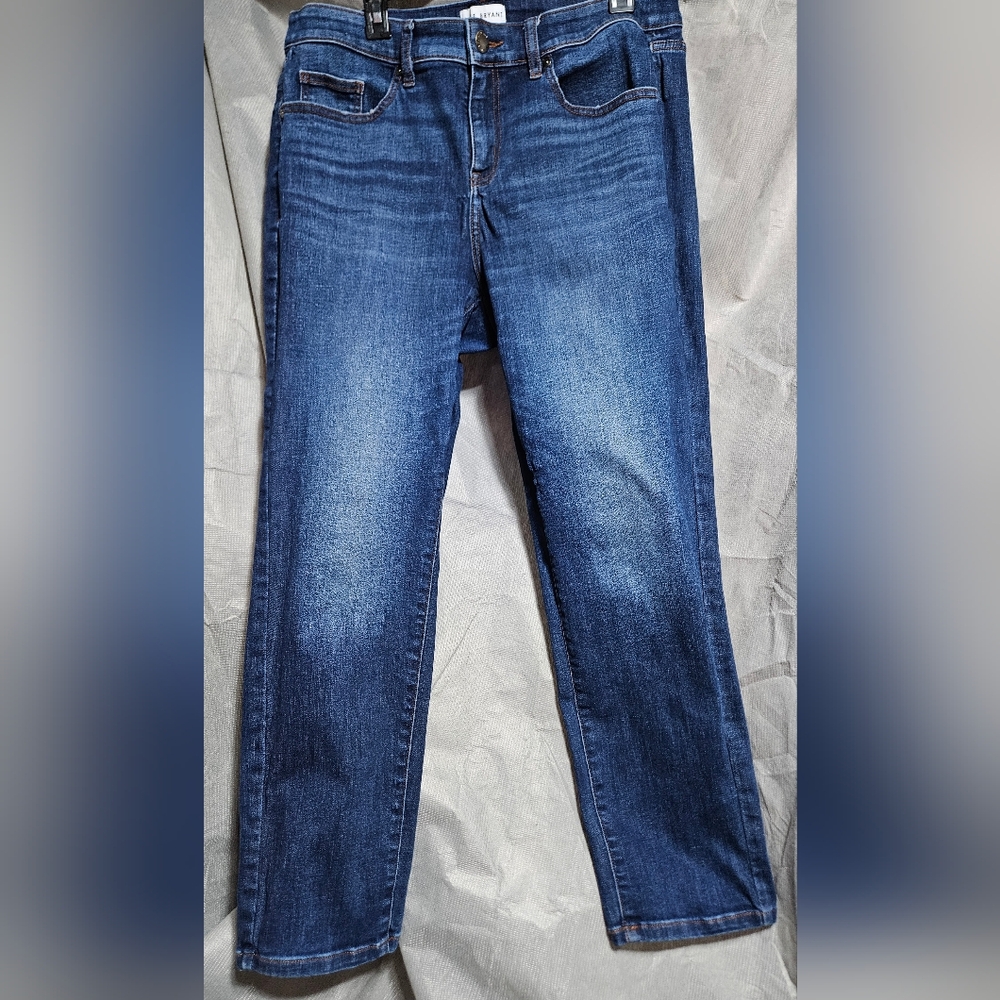 Lane Bryant Mid Rise Straight Blue Jeans Stretch 34" W × 29" Inseam (Mb1)